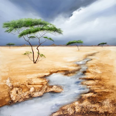 Mia Brand painting of a landscape