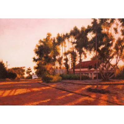 Arend Louw painting of a rural scene