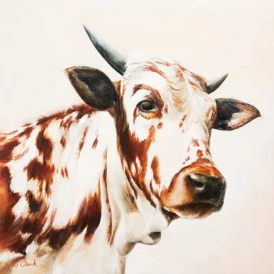 JJ Clark painting of cattle